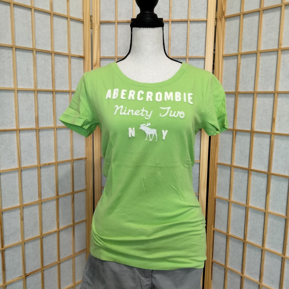 Abercrombie & Fitch Y2K Green Fitted Short Sleeve Tee